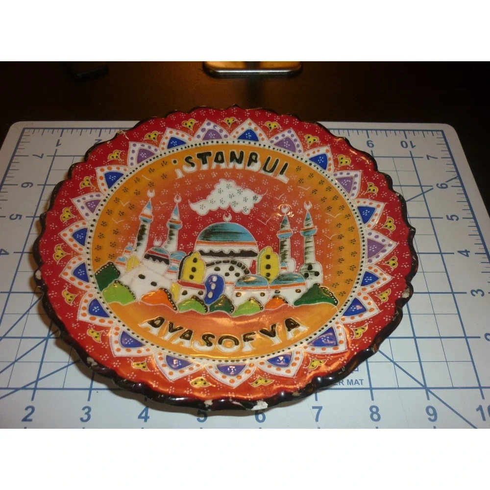 Istanbul Ayasofya Handmade Yorukoglu Cini Turkish Ceramic Decorative Plate 7